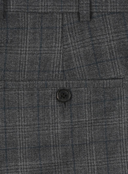 Napolean Charcoal Gray Wool Suit