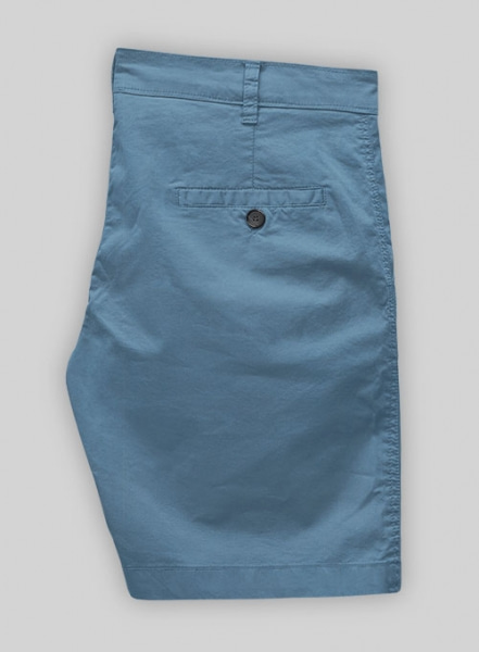 Saga Blue Stretch Summer Weight Chino Shorts