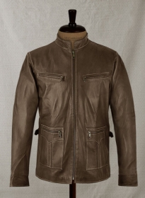 Soft Scottish Brown Washed&Wax Martin Lawrence Leather Jacket #2
