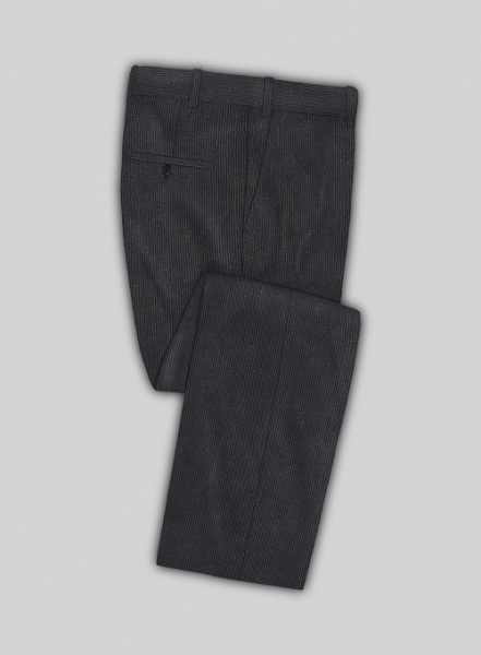 Dark Gray Stretch Corduroy Suit