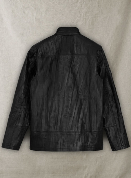 Wrinkled Black Harrison Ford Star Wars Leather Jacket