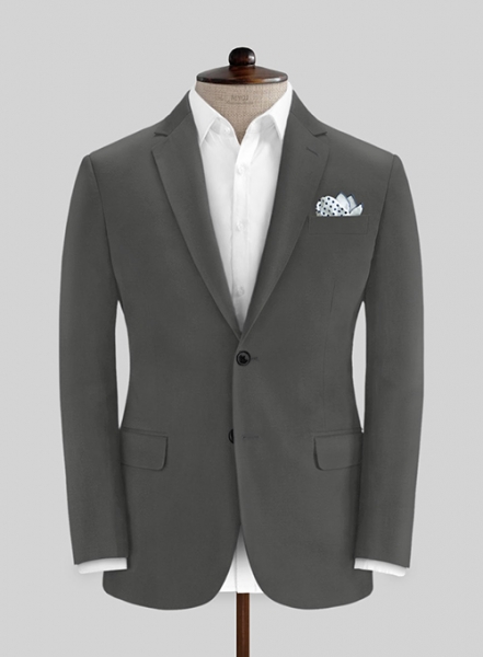 Stretch Summer Gray Chino Suit