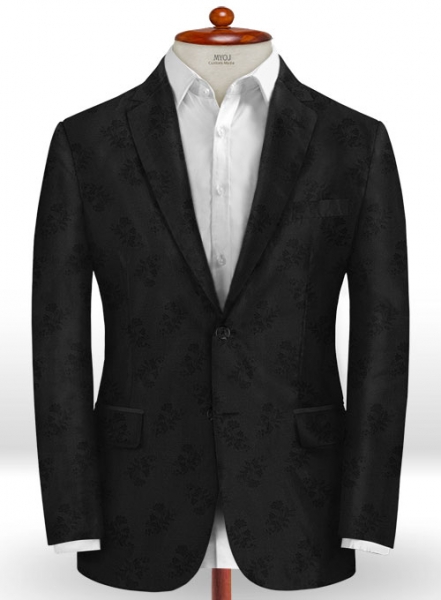 Paole Black Wool Suit