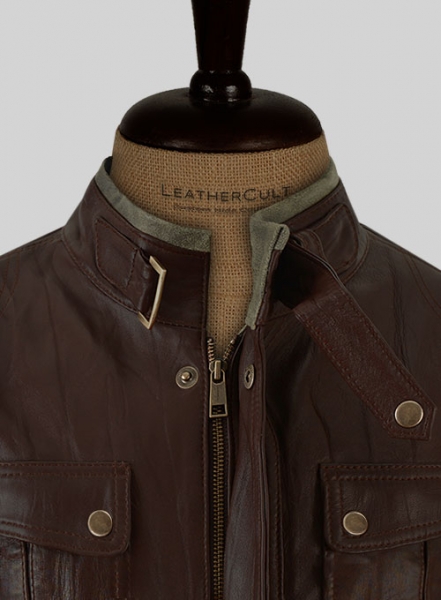 Gerard Butler Leather Jacket #1