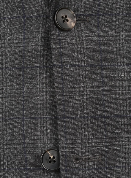 Napolean Charcoal Gray Wool Suit