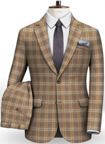 Parma Brown Feather Tweed Suit