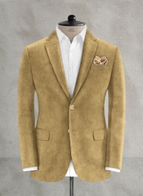 Khaki Stretch Corduroy Jacket