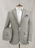 Solbiati Gray Seersucker Suit