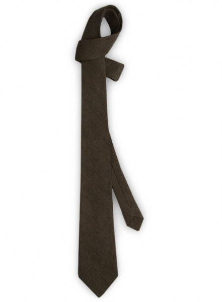 Linen Tie - Pure Rich Brown