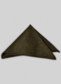 Tweed Pocket Square - Melange Green