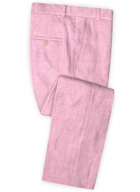 Italian Linen Pink Box Pants