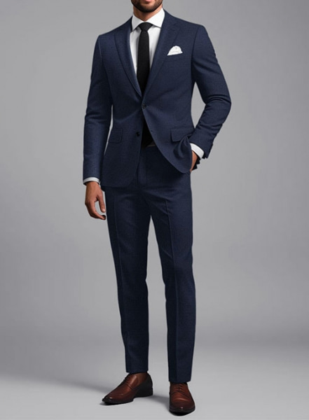 Napolean Ford Blue Birdseye Wool Suit