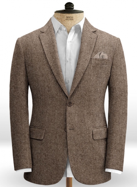 Vintage Twill Brown Tweed Jacket