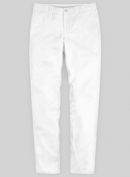 Heavy White Chino Pants