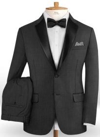 Napolean Gino Dark Gray Wool Tuxedo Suit