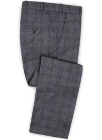 Saga Blue Feather Tweed Pants