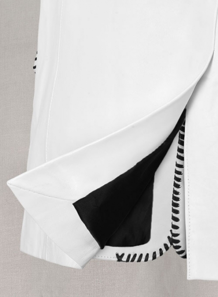 Black Striped White Medieval Blazer