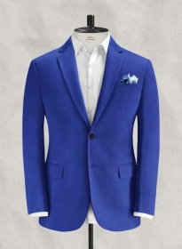Italian Vivid Blue Cotton Jacket