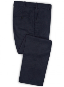 Napolean Nailhead Box Blue Wool Pants