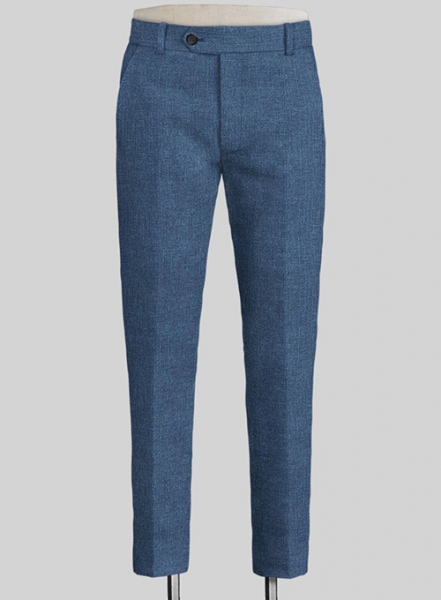 Solbiati Denim Mid Blue Linen Pants