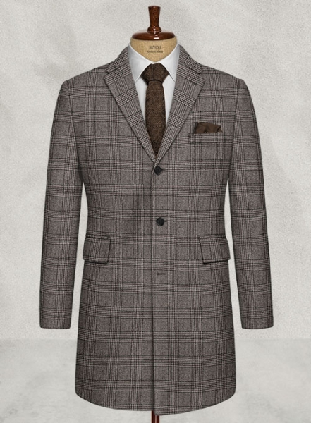 Fabri Checks Tweed Overcoat