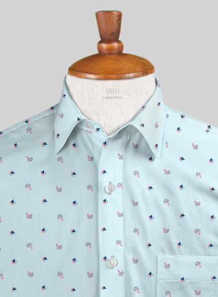 Italian Cotton Berta Shirt - Half Sleeves
