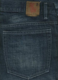 Kato Blue Scrapped Hard Wash Jeans- Premium