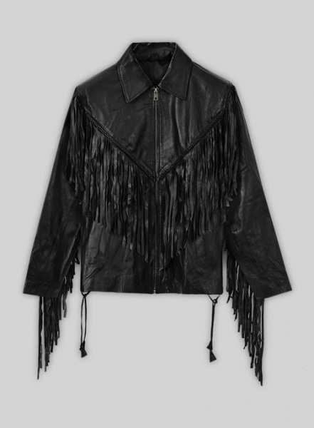 Leather Fringes Jacket #1006