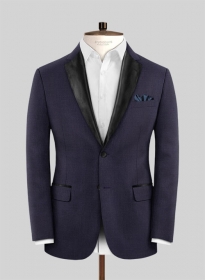 Napolean Eggplant Wool Tuxedo Suit