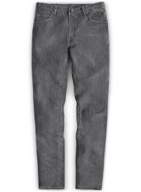 Dark Gray Thick Corduroy Jeans - 8 Wales