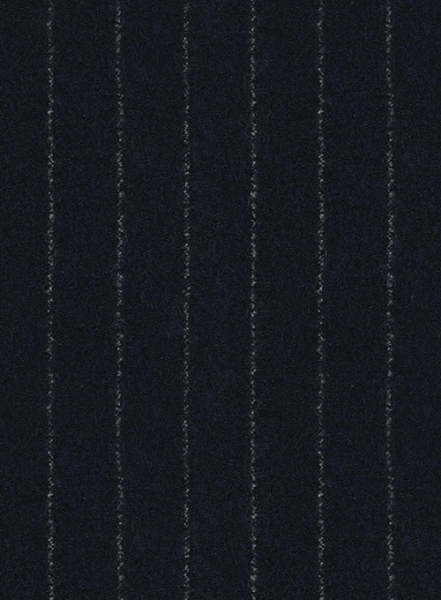 Italian Ercola Navy Blue Stripe Tweed Pants