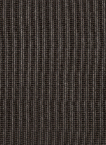 Dogtooth Wool Brown Suit