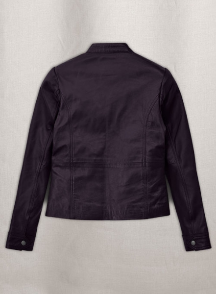 Purple Leather Jacket # 527