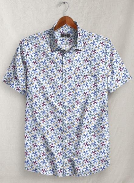 Italian Ruz Cotton Shirt- Half Sleeves