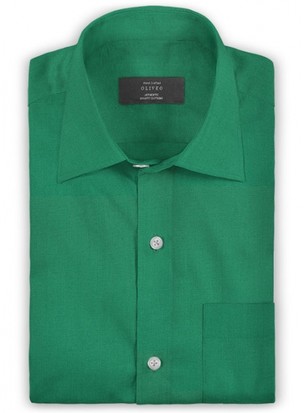 Italian Cotton Dark Green Shirt