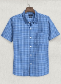 S.I.C. Tess. Italian Linen Gituro Shirt - Half Sleeves