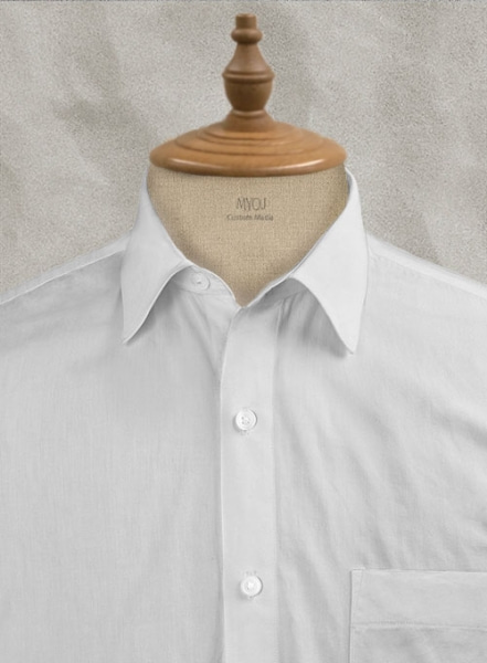 Royal Twill Light Gray Cotton Shirt - Half Sleeves