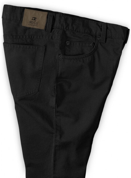 Black Peach Finish Chino Jeans