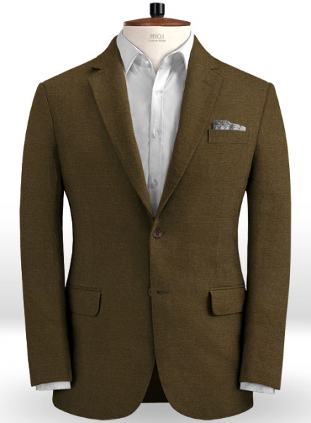 Safari Congo Brown Cotton Linen Suit