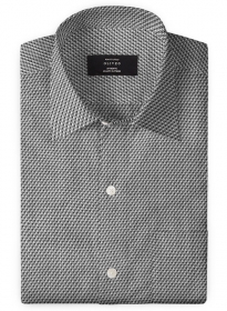 Giza Quartz Gray Cotton Shirt - Full Sleeves