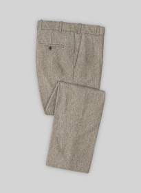 Vintage Herringbone Brown Tweed Pants