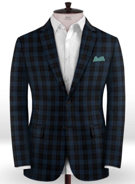 Napolean Oldo Blue Wool Suit