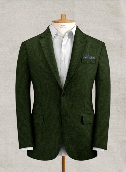 Solbiati Bottle Green Seersucker Suit
