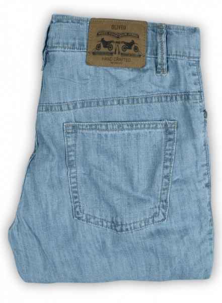 6oz Feather Light Weight Jeans - Light Blue, MakeYourOwnJeans®