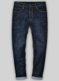 Marlin Blue Stretch Hard Wash Whisker Jeans - Look # 493