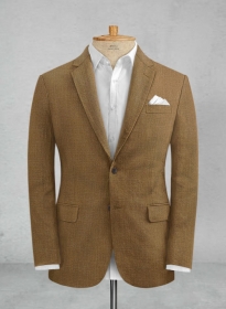 Sepia Brown Pure Linen Jacket