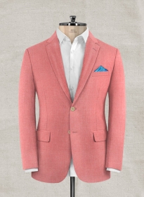 Italian Wool Cashmere Flamingo Pink Jacket