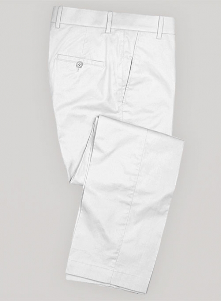 Summer Weight White Formal Chinos