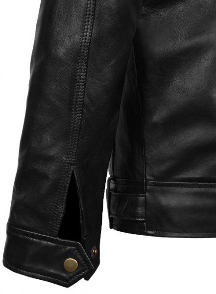 Black Leather Jacket # 660