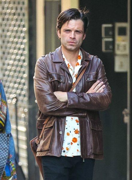 Sebastian Stan A Different Man Leather Jacket